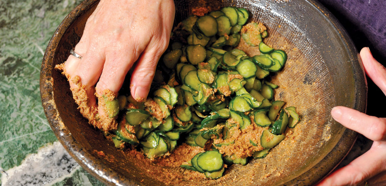 Salt-Massaged Cucumber With Miso And Sesame Recipe