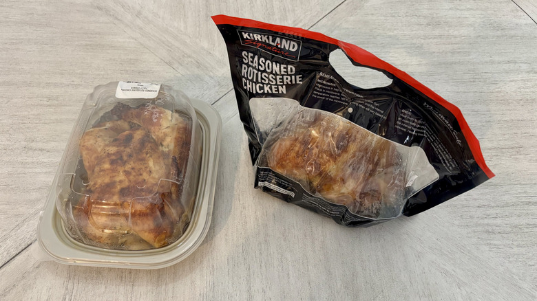 Costco and Sam's Club chicken on table