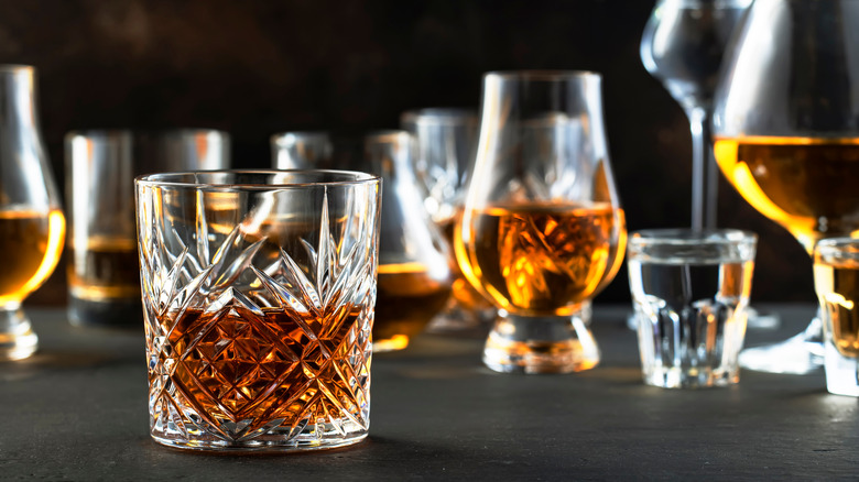 Whiskey in a rocks glass