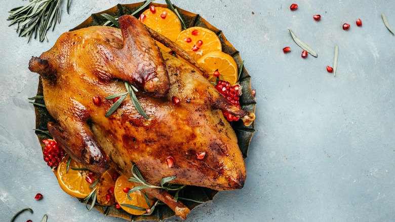 Duck with fruit glaze