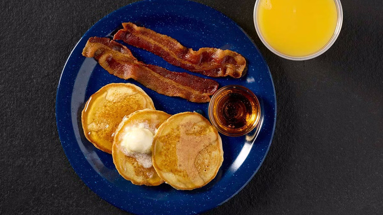 Cracker Barrel pancakes from kids menu