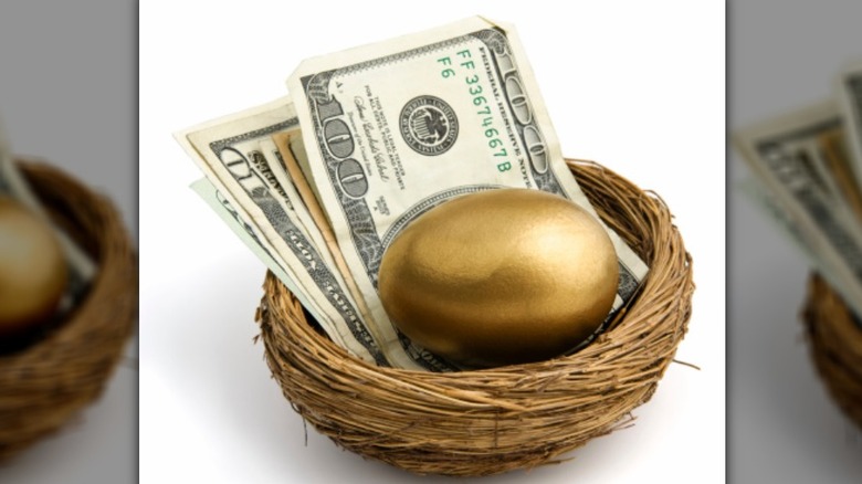 golden egg holding hundreds