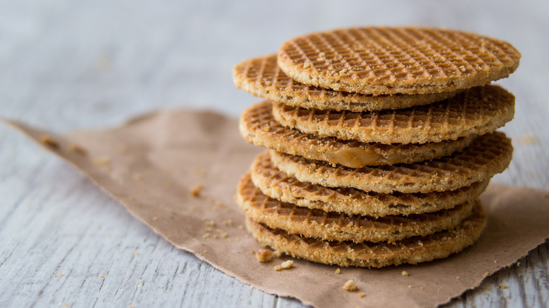 Stack of stroopwafels