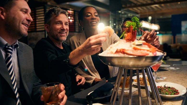 Ruth's Chris Steakhouse diners 
