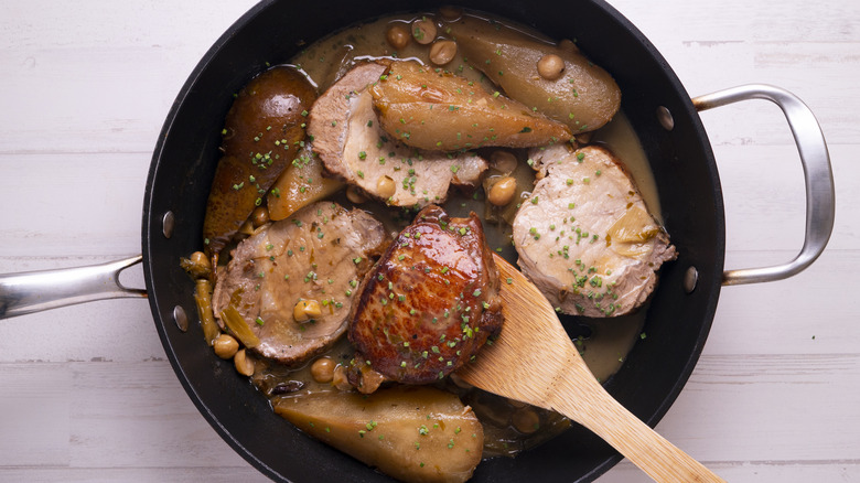 Pork with pears