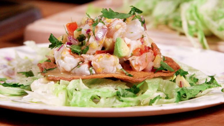 Shrimp Ceviche Tostada Recipe