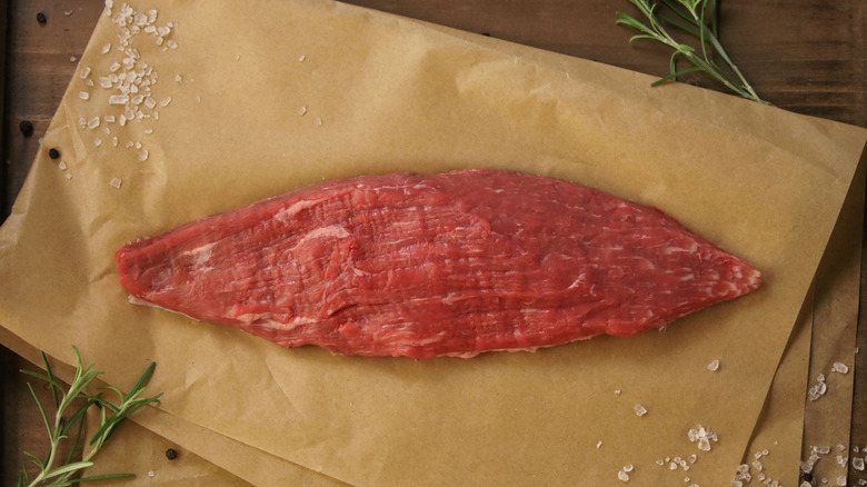 A teres major steak on paper.