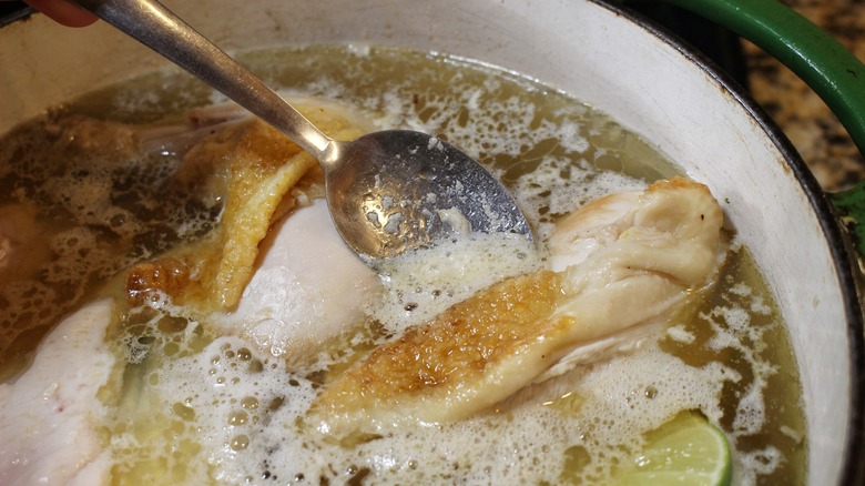 removing foam from stock