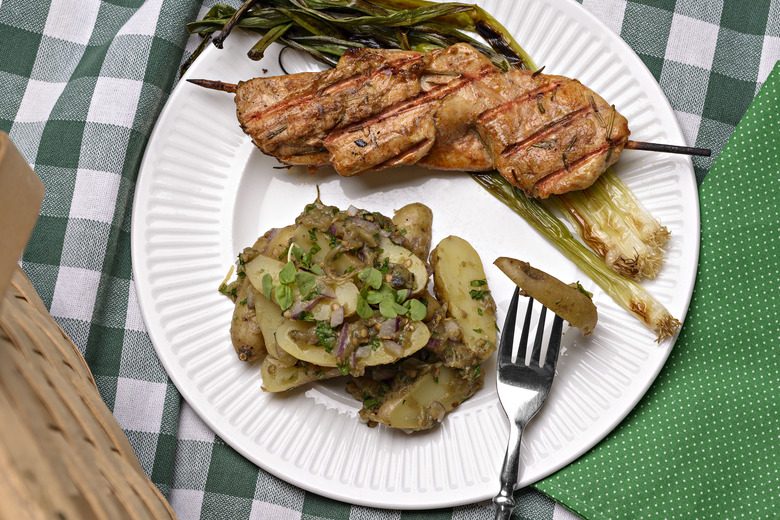 Smoked Eggplant Fingerling Potato Salad Recipe