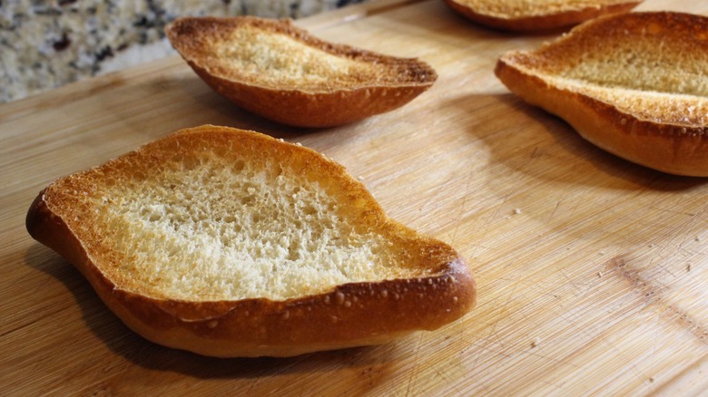 lightly toasted bolillo rolls