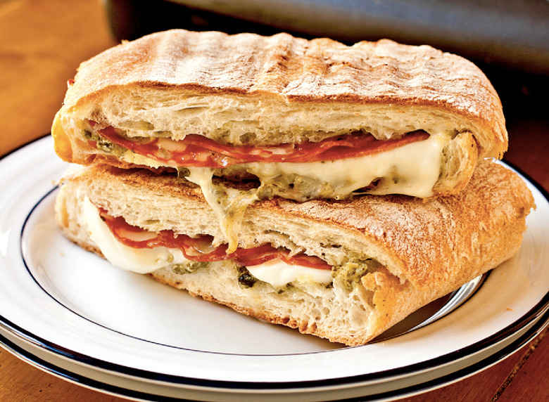 Soppressata Panini With Mozzarella And Pesto Recipe