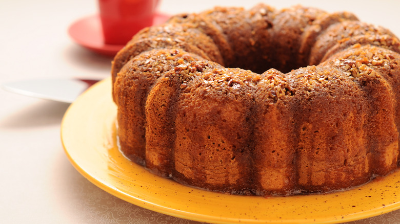 Coffee soaked coffee cake 