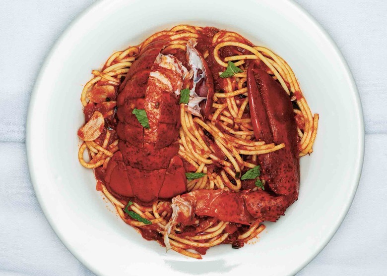 Spaghetti With Lobster, Chiles And Mint Recipe