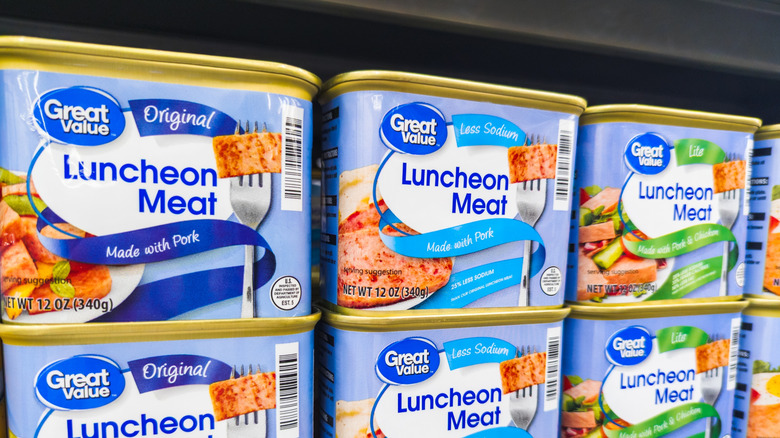 Great Value Luncheon meats sold at Walmart.