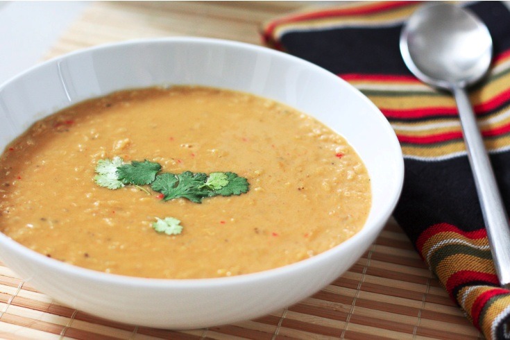 Spiced Coconut Lentil Soup Recipe