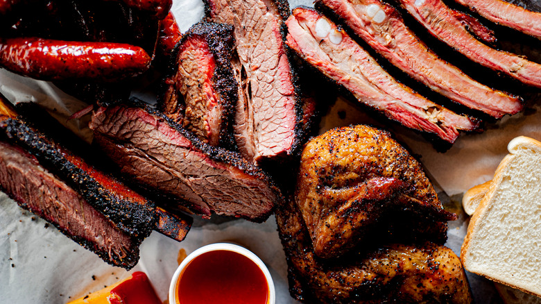 BBQ meat platter