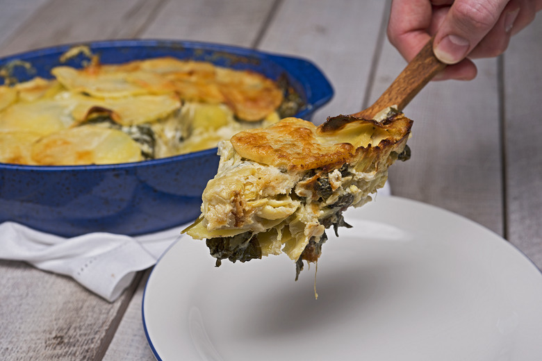 Spinach-Artichoke Scalloped Potatoes Recipe