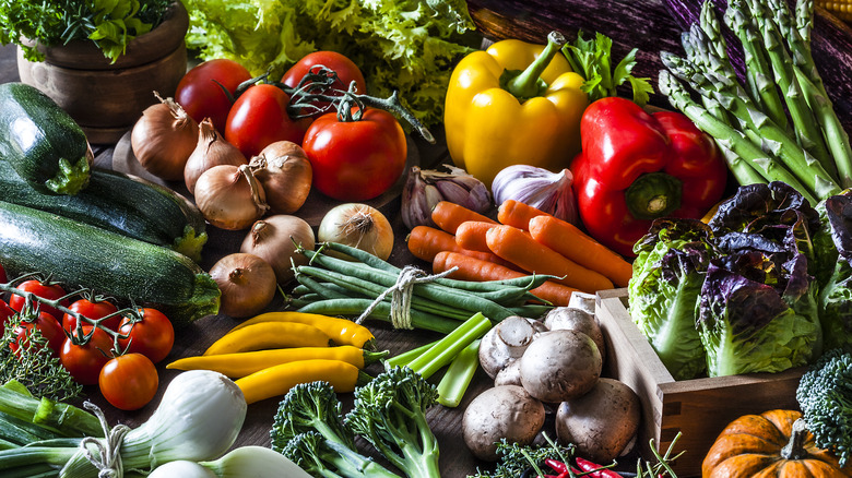 variety of vegetables on a table