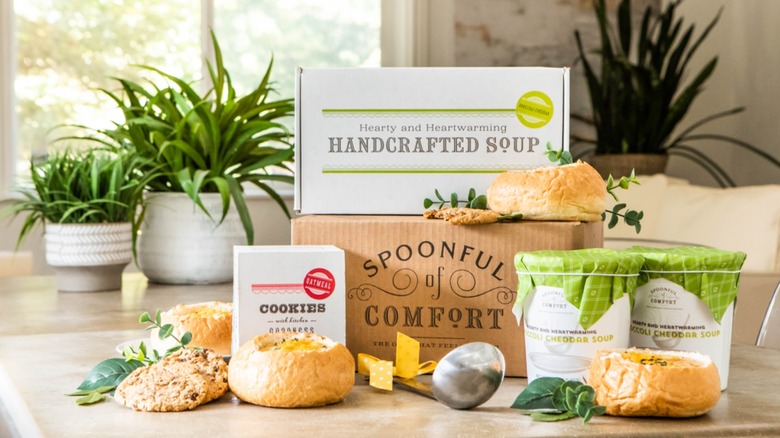Spoonful of Comfort's soups, breads, and cookies