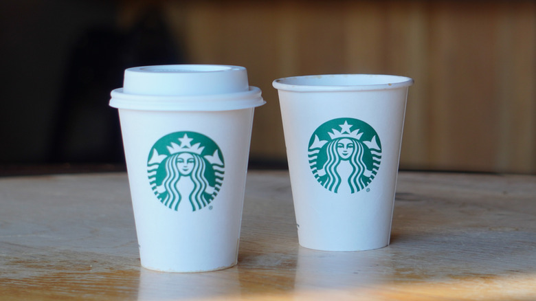 Starbucks 1971 Roast in Short cup and Dark Roast Verona in Short cup