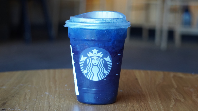Starbucks' Blue Coconut Refresher.