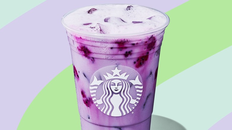 Lavender Oatmilk Chill drink at Starbucks