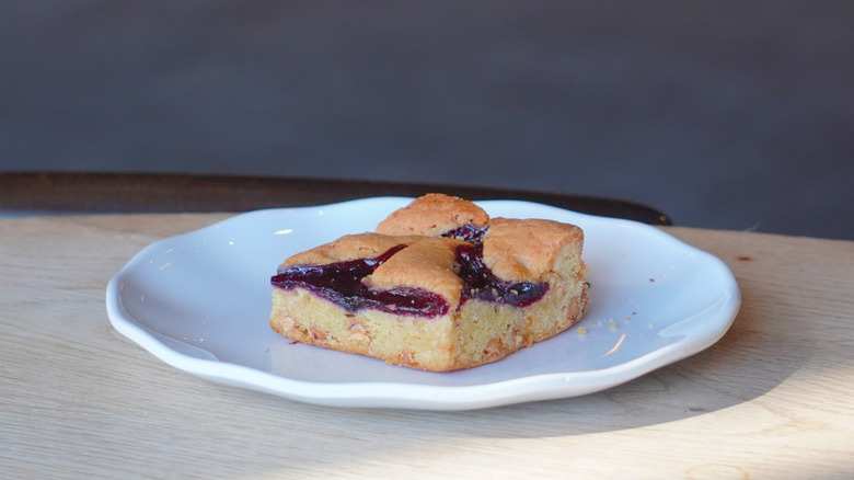 Starbucks Berry Blondie on plate