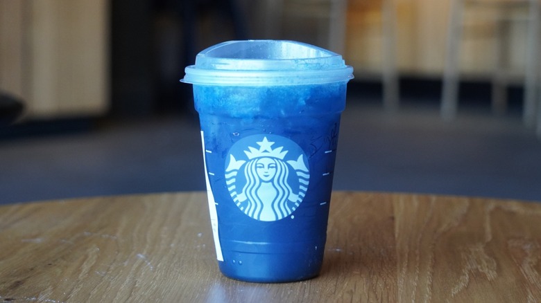 Starbucks' Blue Coconut Lemonade Refresher.