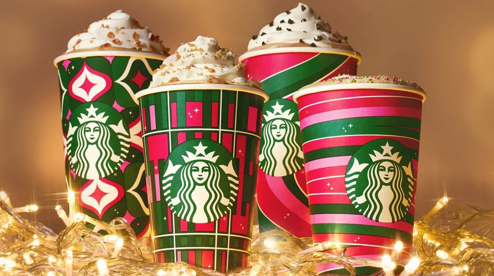 Starbucks' New Holiday Cups Stick With Its Signature Red And Green Theme