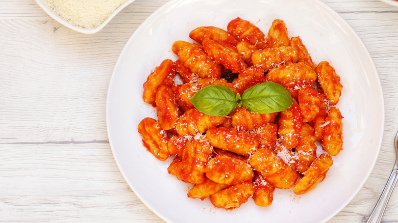 Gnocchi with tomato sauce