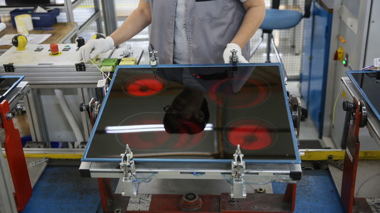 Induction burner being built