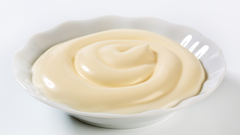 bowl of mayonnaise