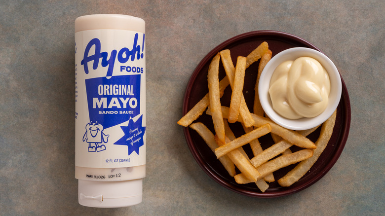 Ayoh! mayonnaise with a plate of fries