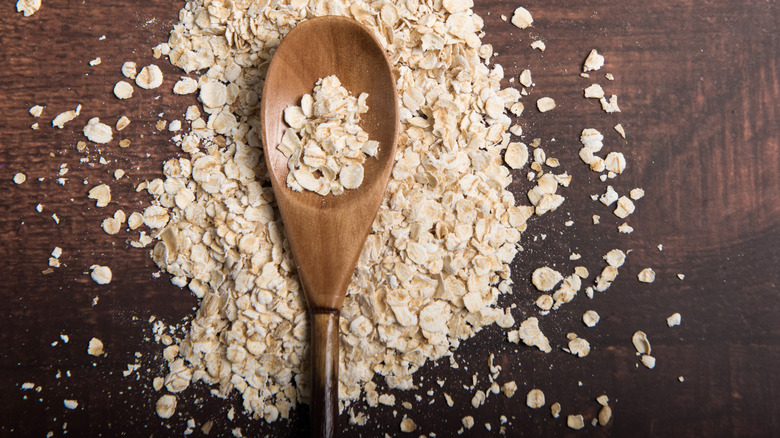 oats on a spoon