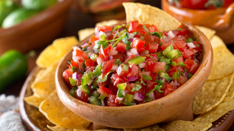 Bowl of pico de gallo