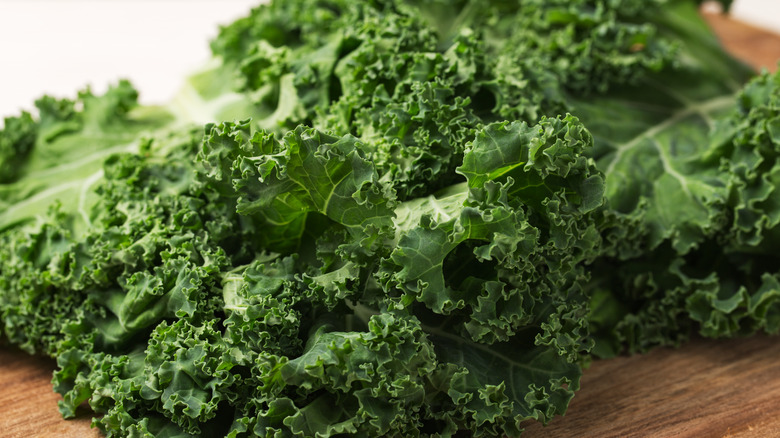 kale on cutting board