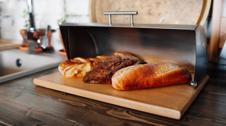 Modern looking bread box