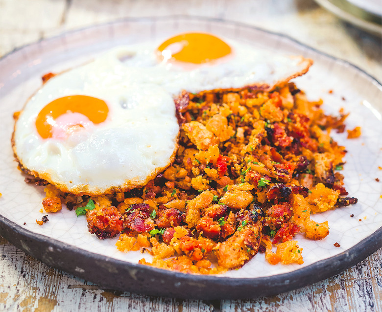 You were going to make eggs and toast. Introduce chorizo to the party and watch the magic happen.