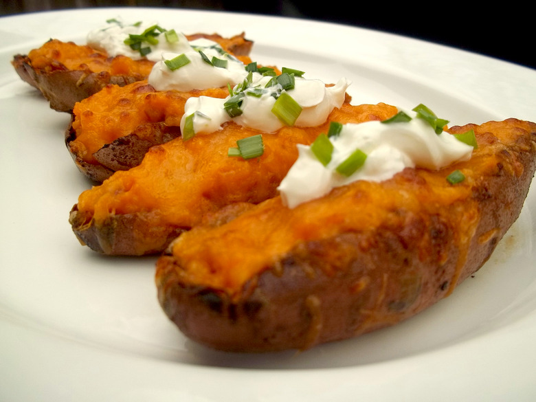 Sweet Potato Skins With Bacon Recipe