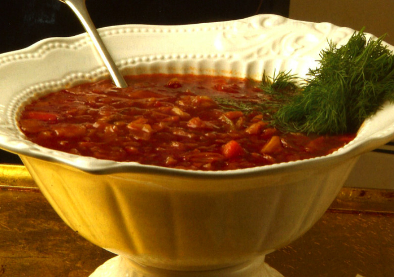 Sweet & Sour Cabbage Soup With Dill Recipe