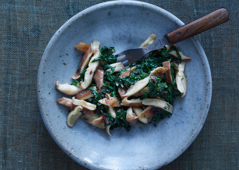 Swiss Chard with Shiitake Butter Recipe