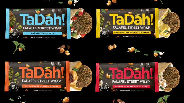 Tadah falafel street wrap variety pack of four