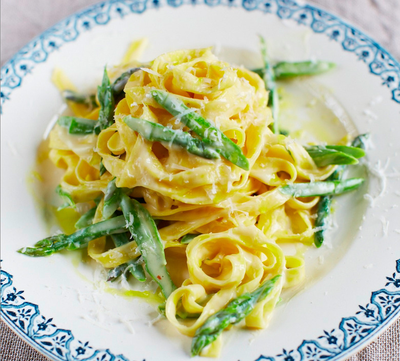 Tagliatelle With Asparagus And Parmesan Fonduta Recipe