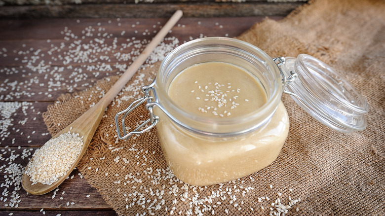 Fresh homemade tahini