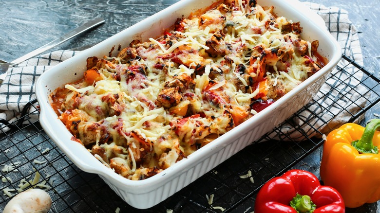 baked pizza casserole