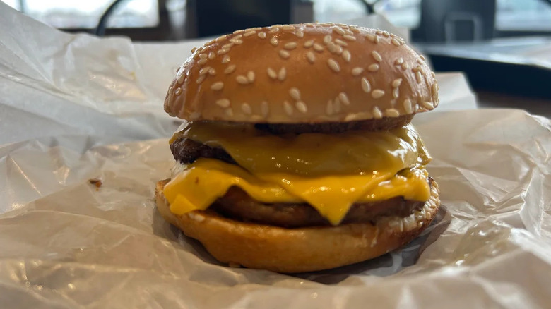A Rodeo Double Cheeseburger