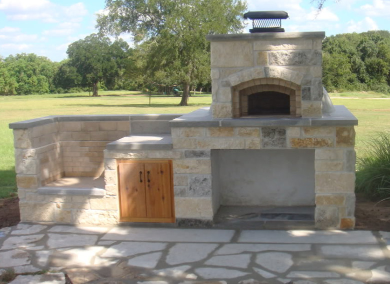 A pizza oven from Texas Oven Co. makes an impressive addition to any outdoor kitchen.