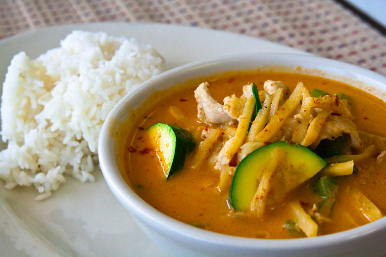 A little sweet and a little spicy, Thai curry hits the spot for lunch.