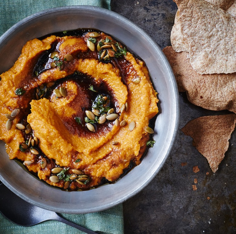 Carrot Mole With Toasted Pumpkin Seed Vinaigrette Recipe