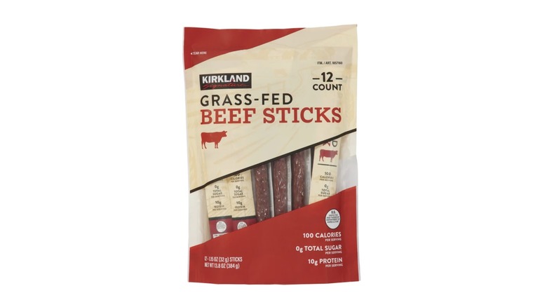 Bag of Kirkland Signature Grass-fed Beef Sticks